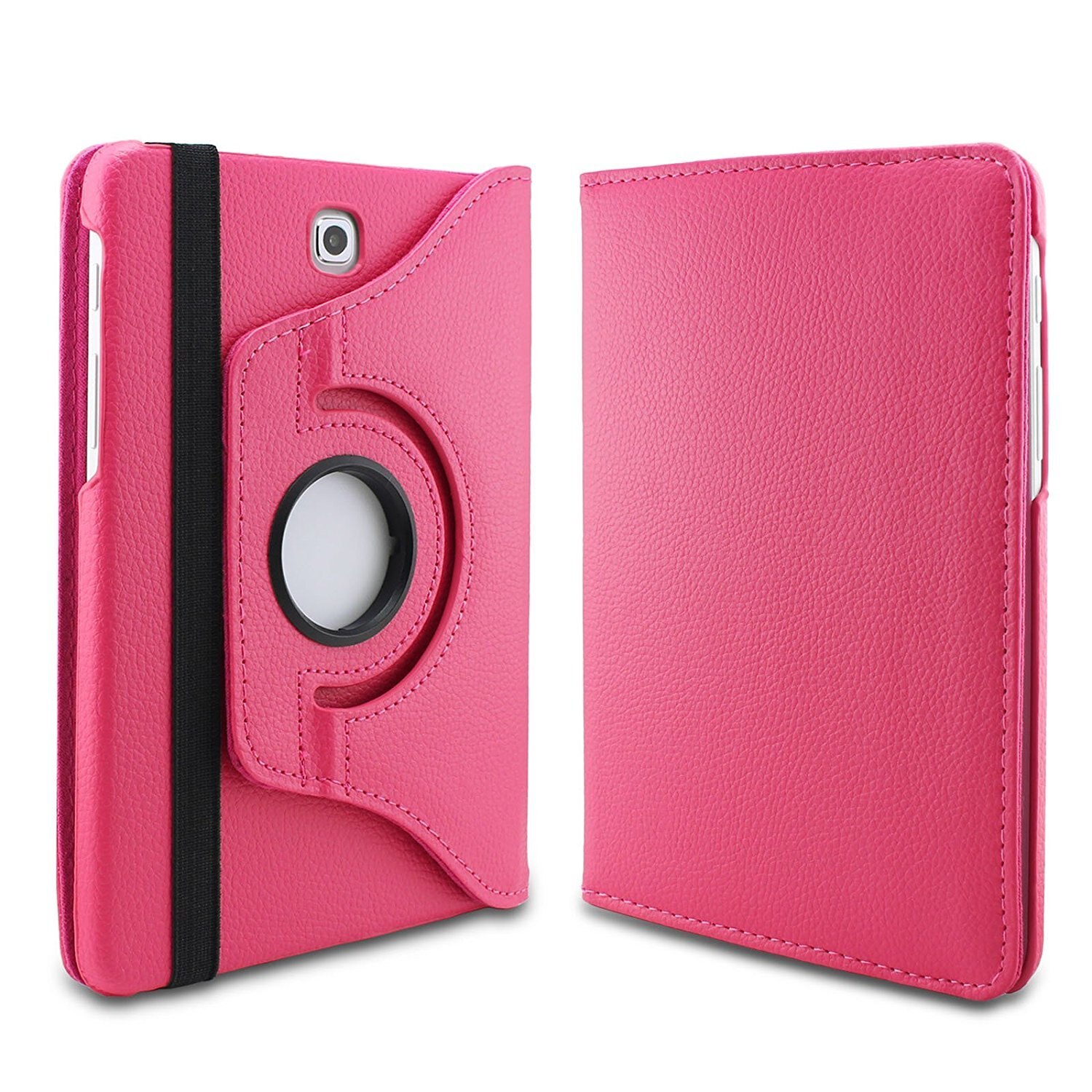 Rotating Case For Samsung Galaxy Tab A 9.7 inch SM-T550 SM-T555 SM-P550 SM-P555 tablet cover For Samsung Galaxy Tab A 9.7 case: rose red