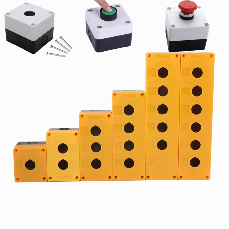 ABS Weatherproof Push Button Switch Station Box Control for Gate Opener Indicator Light