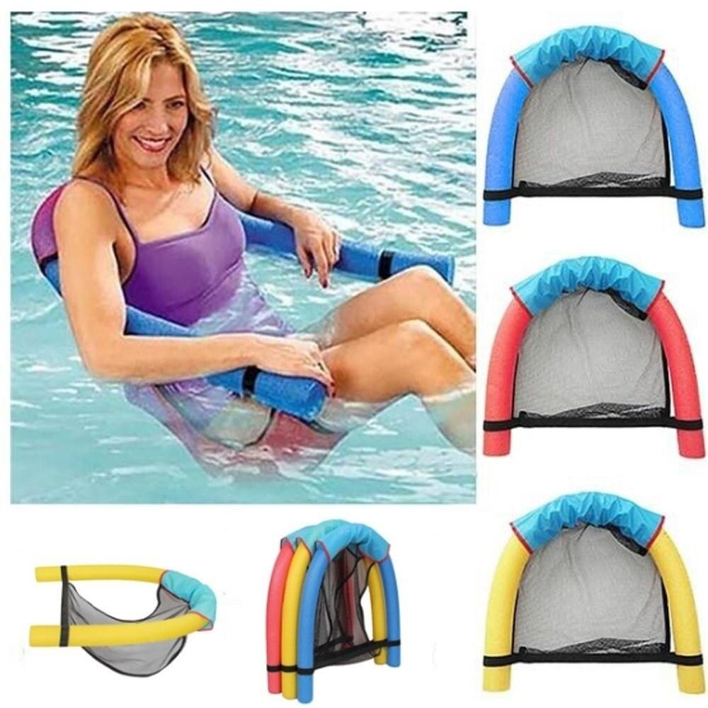 Chic Polyester Drijvende Zwembad Noodle Sling Mesh Stoel Netto Voor Zwembad Bed Seat