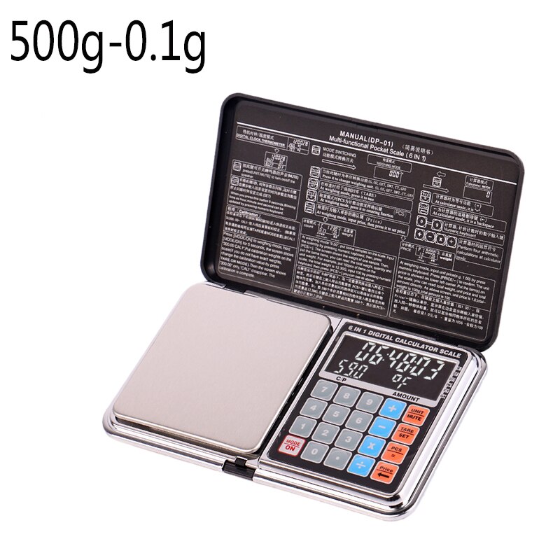 Multifunction Calculation Scale Mini LCD Digital Pocket Scale 100/200/300/500/1000g 0.01/0.1g Jewelry Scales Weight Balance