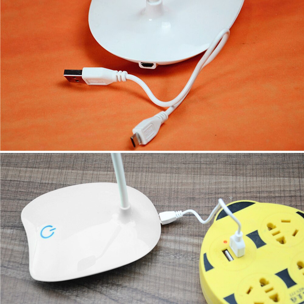 Junejour LED rechargeable par usb bureaux lampe de Table intensité réglable lampe de lecture Protection des yeux interrupteur tactile lampes de bureau 3 Modes