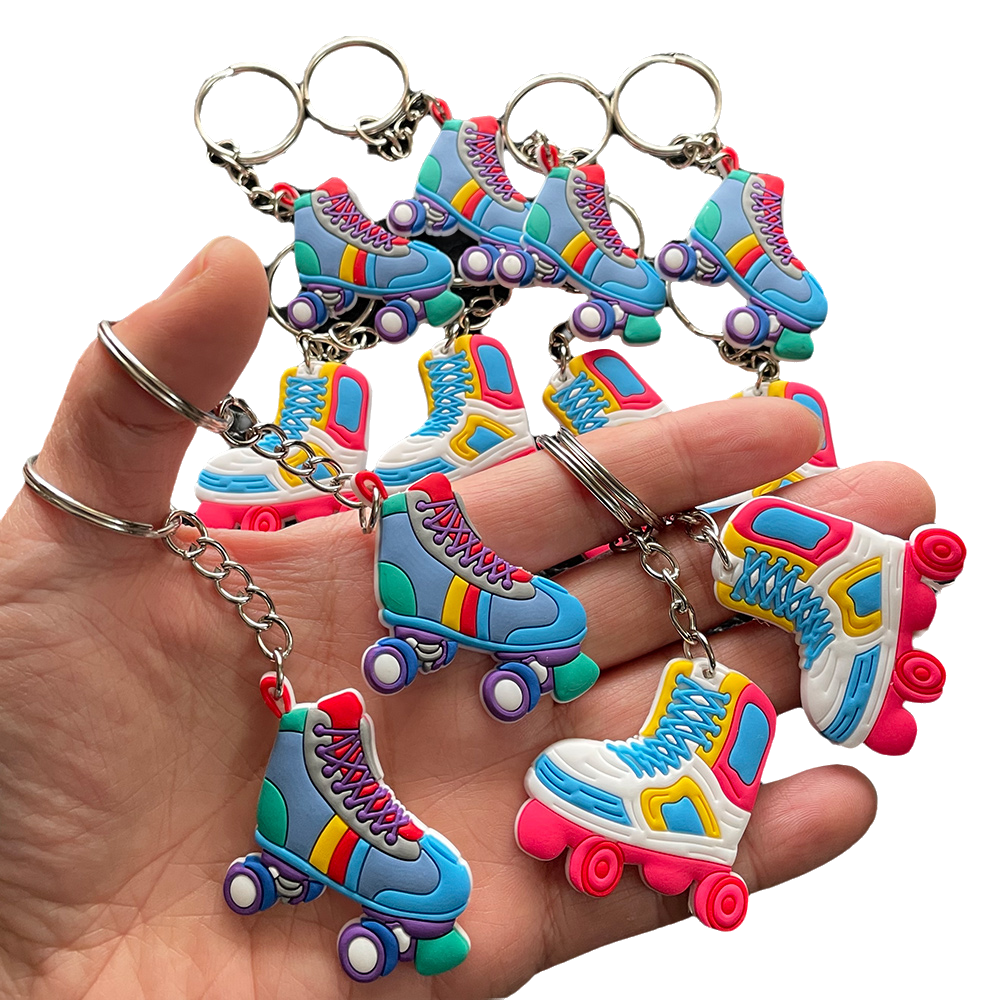 12Pcs Music Party Favors Silicone Music Keychain Musical Note Keychain Roll Themed Keychains 80s 90s Music Themed Party Supplies