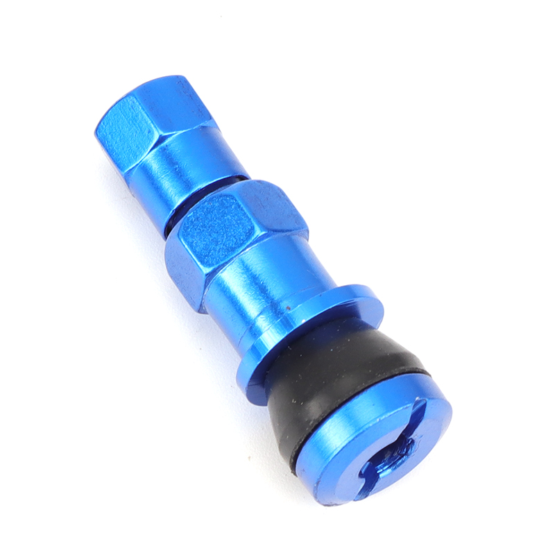 1 Pcs Alloy Rubber Straight valve/bend valve Tubeless Tyre Bicycle Auto Parts Tire Valve Accessories 5 colors: blue straight