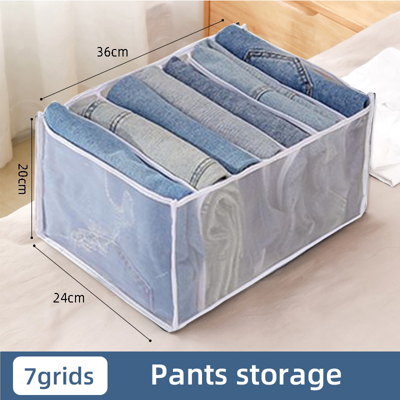 Ondergoed Lade Organizer Opbergdoos Opvouwbare Closet Organisatoren Lade Divider Opbergdozen Voor Onderbroeken Sokken BH: Deep Blue