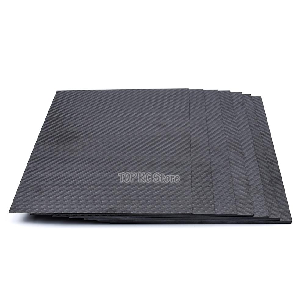 200x250mm 3K Carbon Fiber Sheet Board 1mm 2mm 3mm 4mm 5mm Thickness Carbon Fiber Material For RC UAV/Toys