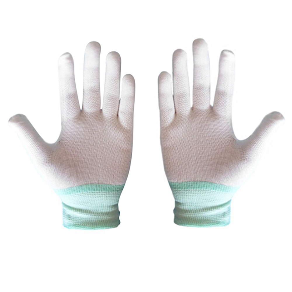 1 Paar Antistatische Handschoenen Anti Statische Esd Elektronische Werkhandschoenen Pu Gecoat Gecoate Palm Vinger Antislip Voor Vinger Bescherming
