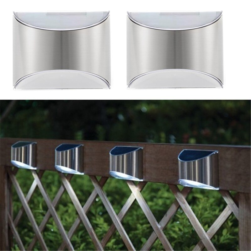 Solar Light Outdoor Wall Sconce Led Garden Waterproof Solar Powered Security Lighting for House Front Patio Fence Step Lamp