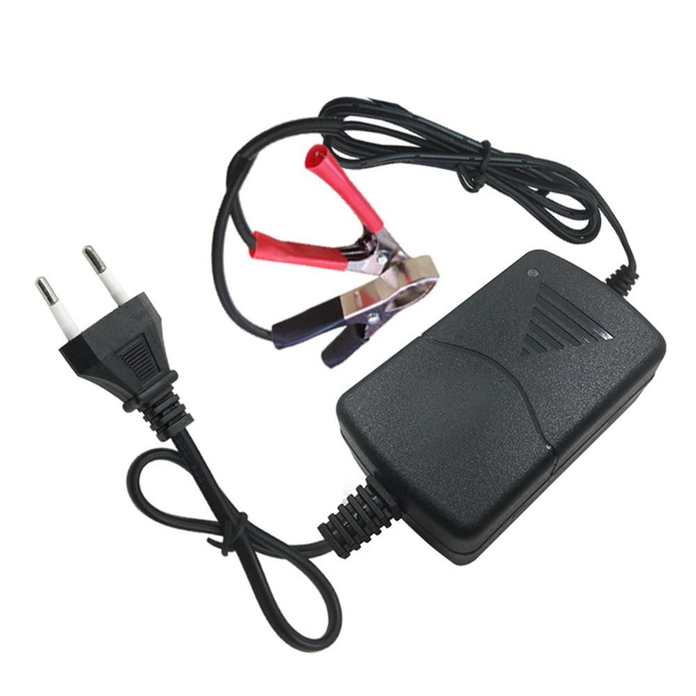 12V 1A Universal Portable Car Truck Motorcycle Alligators Clip Battery Charger