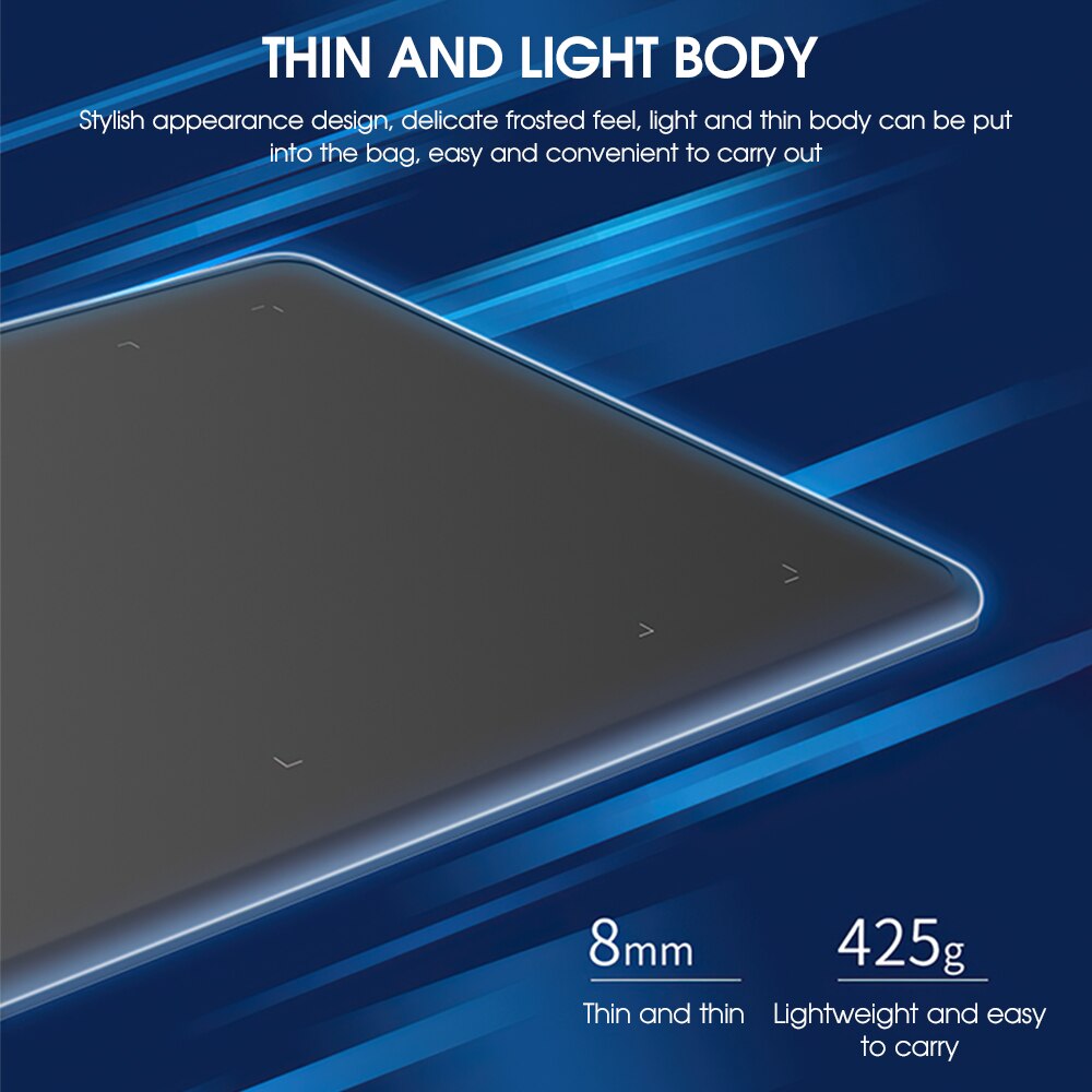 Graphics Tablet Digital Drawing Tablet for OSU &amp; Animation 8192 Levels Pressure Battery-Free Pen for Art Education Online Class