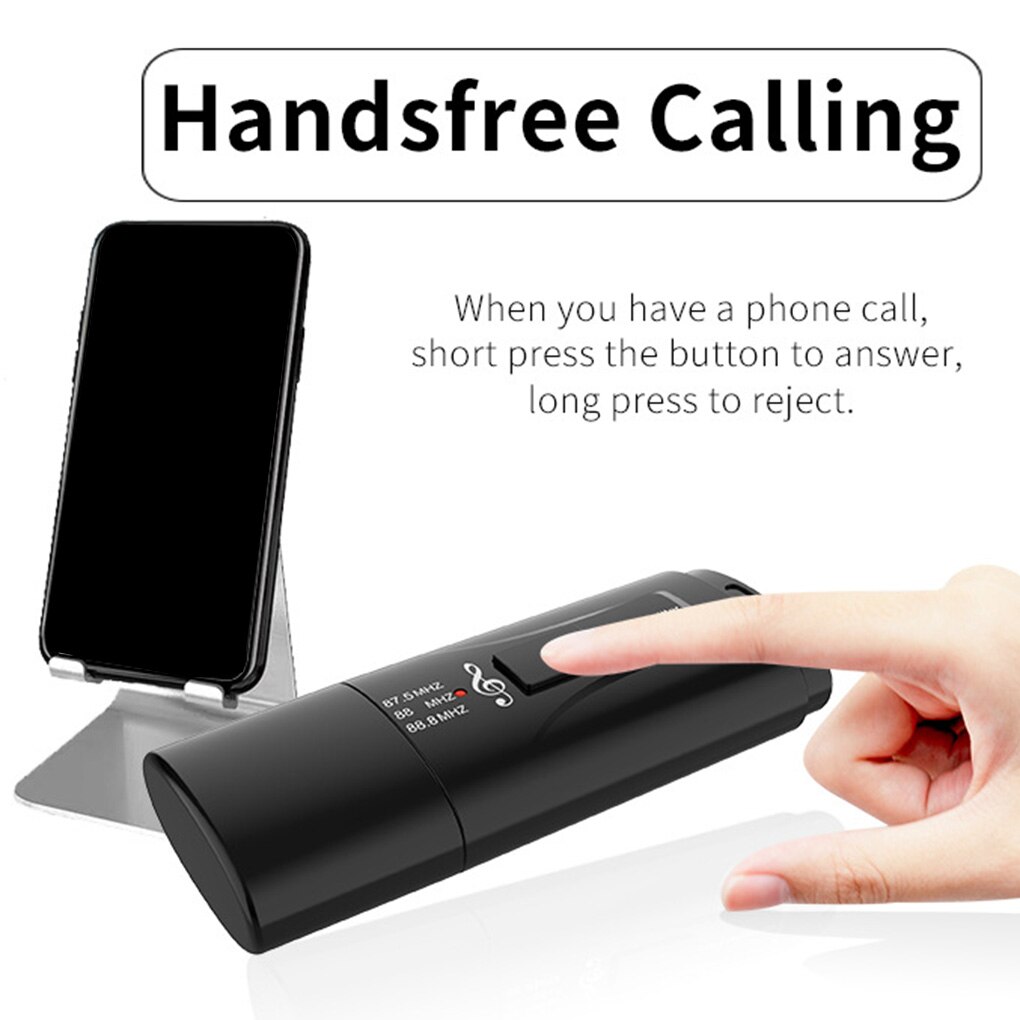 USB Handsfree Wireless Bluetooth 5.0 Receiver Car FM Transmitter Dual Output Stereo Call MP3 Player 3.5mm AUX