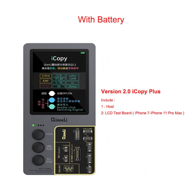 Qianli iCopy Plus 2. Gen LCD Skærm Reparationsprogrammer til iPhone 7-11 Pro Max: Icopy med lcd-bord