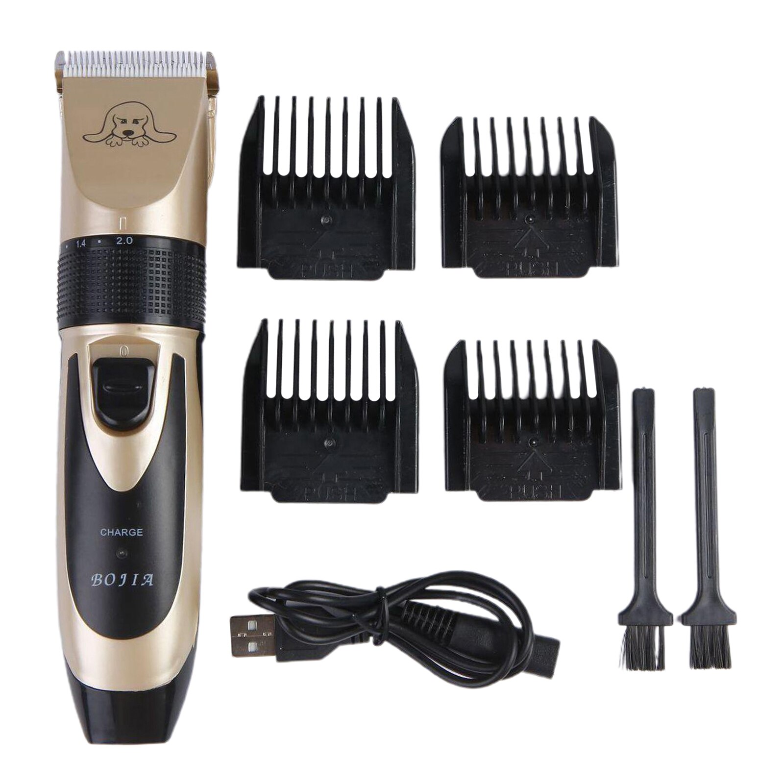 Dog Clippers Low Noise, 3-Speed Quiet Dog Grooming Kit Rechargeable Cordless Pet
