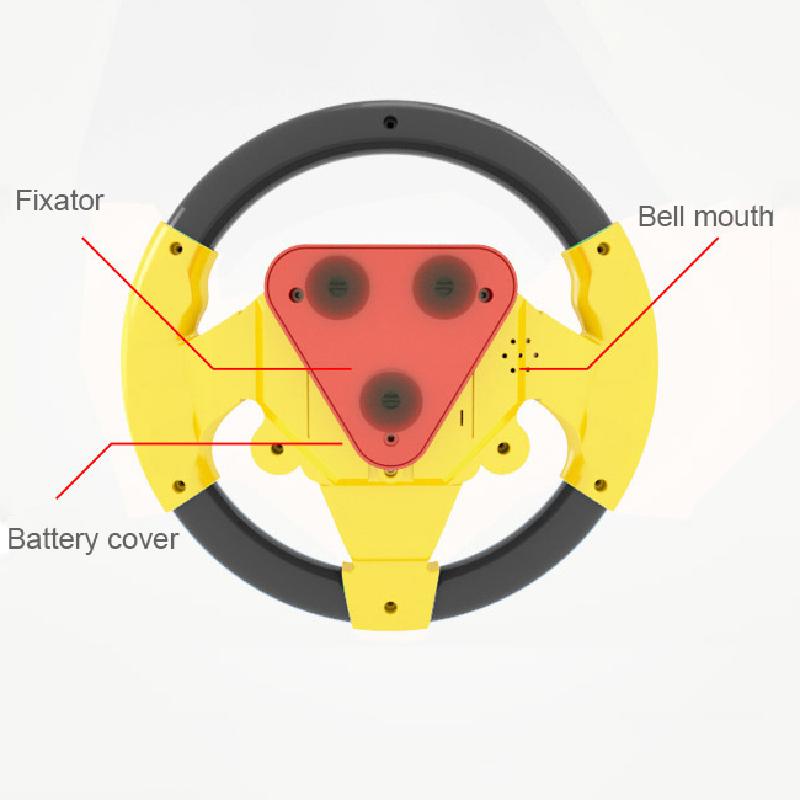 Eletric Simulation Steering Wheel Toys For Kids Steering Wheel With Light Sound Simulation Driving Car Educational Children Toy