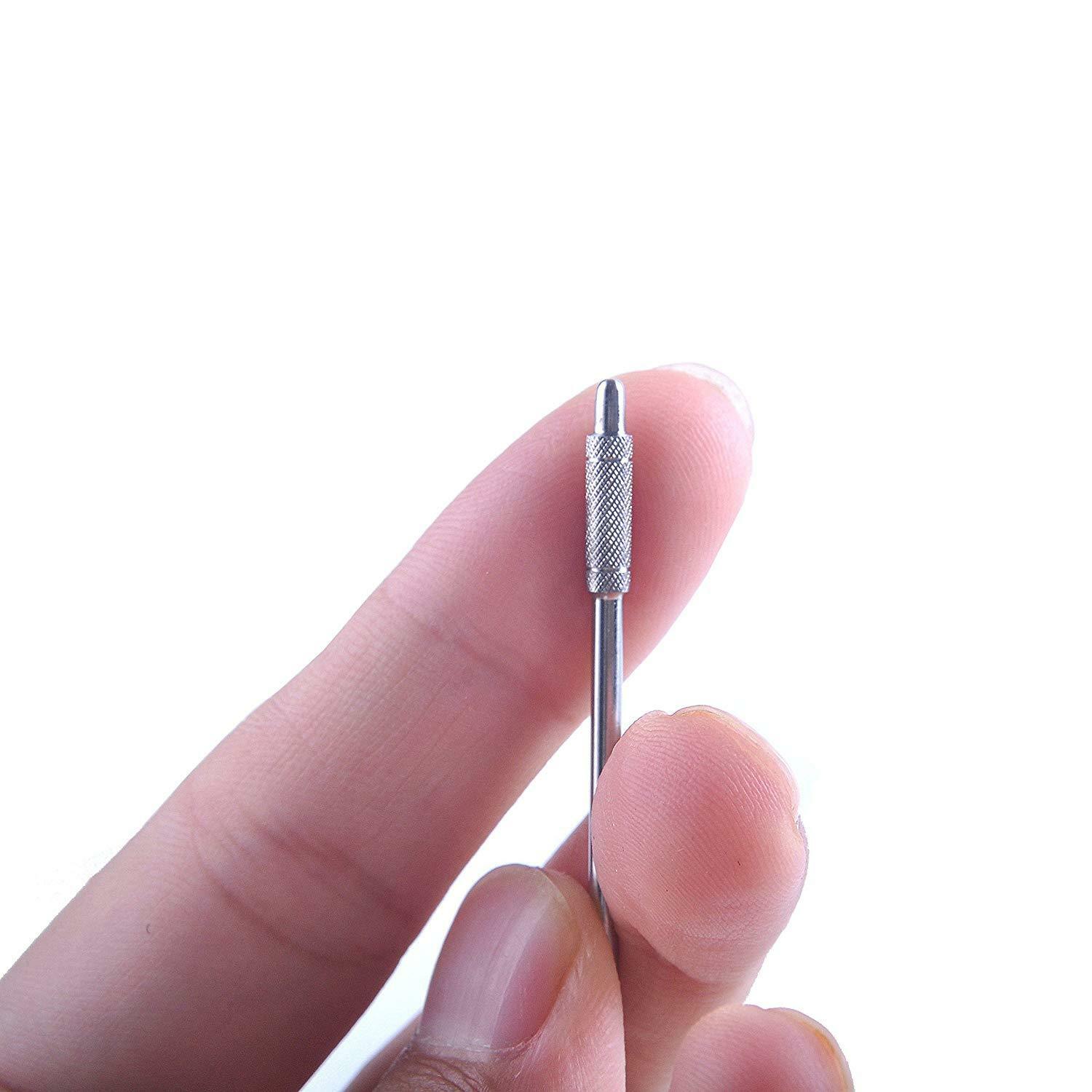 1/6/10/12Stck Küche draussen Titan Zahnstocher Edelstahl Metall Halfter Keychain Wiederverwendbare Lebensmittel Gabel für Reise Camping