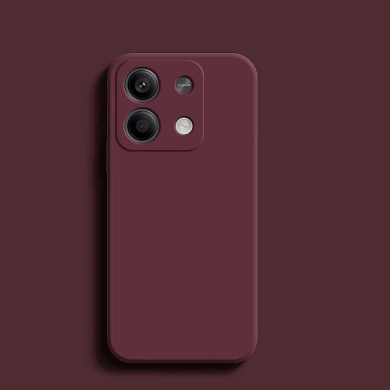Redmi nota 13 pro 4g caso de silicone líquido macio tpu capa para xiaomi redmi nota 13 note13pro plus note13 pro 5g caso telefone: Alumínio / Verde