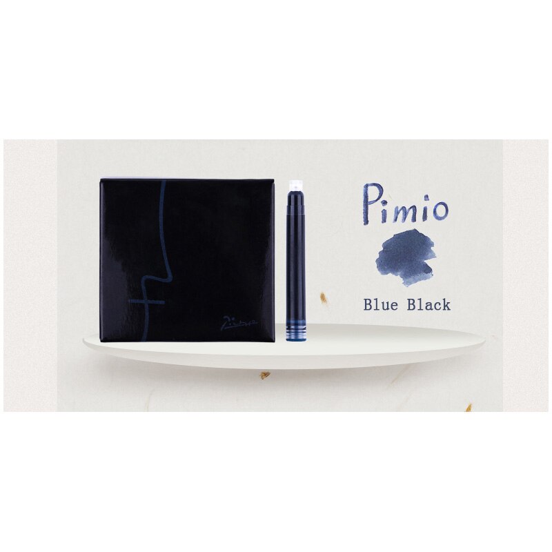 Original Picasso Pimio Fountain Pen Ink Refill Cartridges Blue / Black for Picasso Fountain Pens European Standard Dia 2.8mm: 15PCS Blue  Black