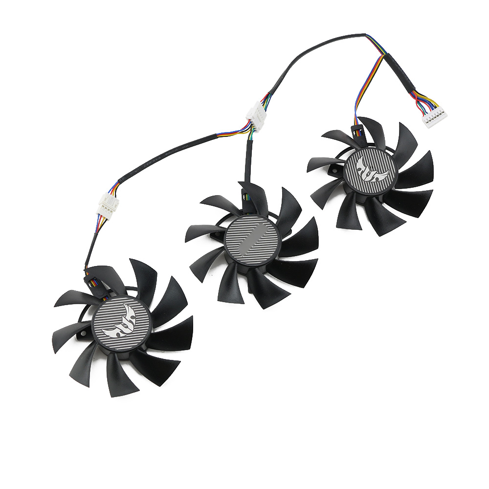 75MM 7Pin FD8015U12D GTX1660 RX5700 RX5700XT for ASUS GTX 1660Ti 1660super RX 5700 XT TUF X3 OC Graphics Cooling Fan