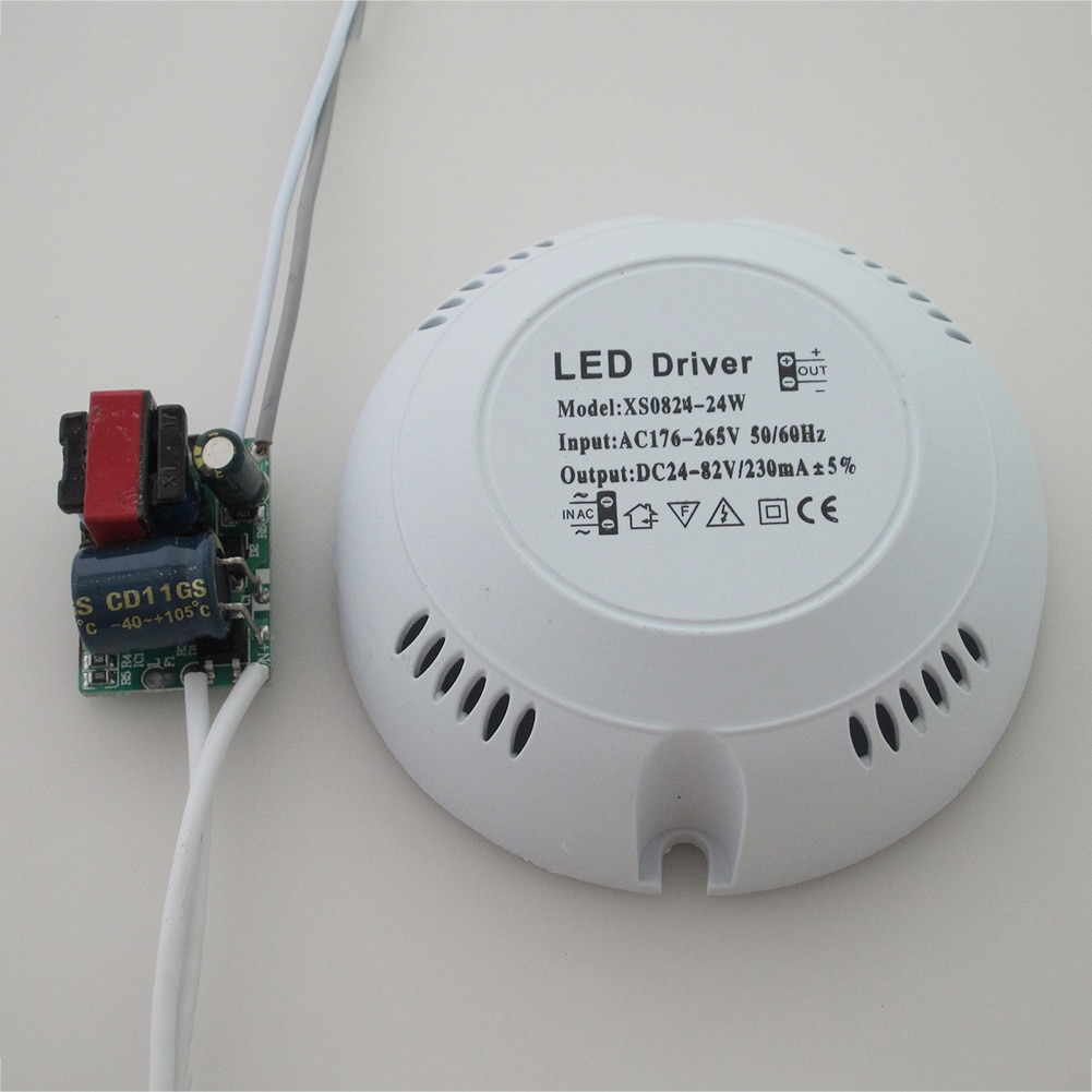 Ledet sjåfør høy effektivitet multi beskyttelse strømforsyning transformere taklys rundt stabile trygge downlights innendørs tilbehør