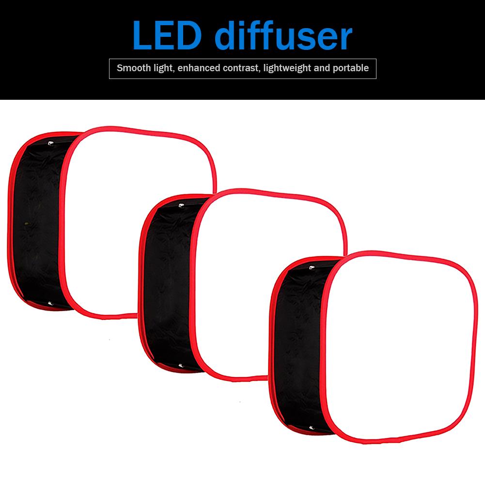 Portable LED Softbox 40x40cm Collapsible Softbox LED Light Panel Diffuse Light Room for Yongnuo YN600 YN900 Lighting Modifier
