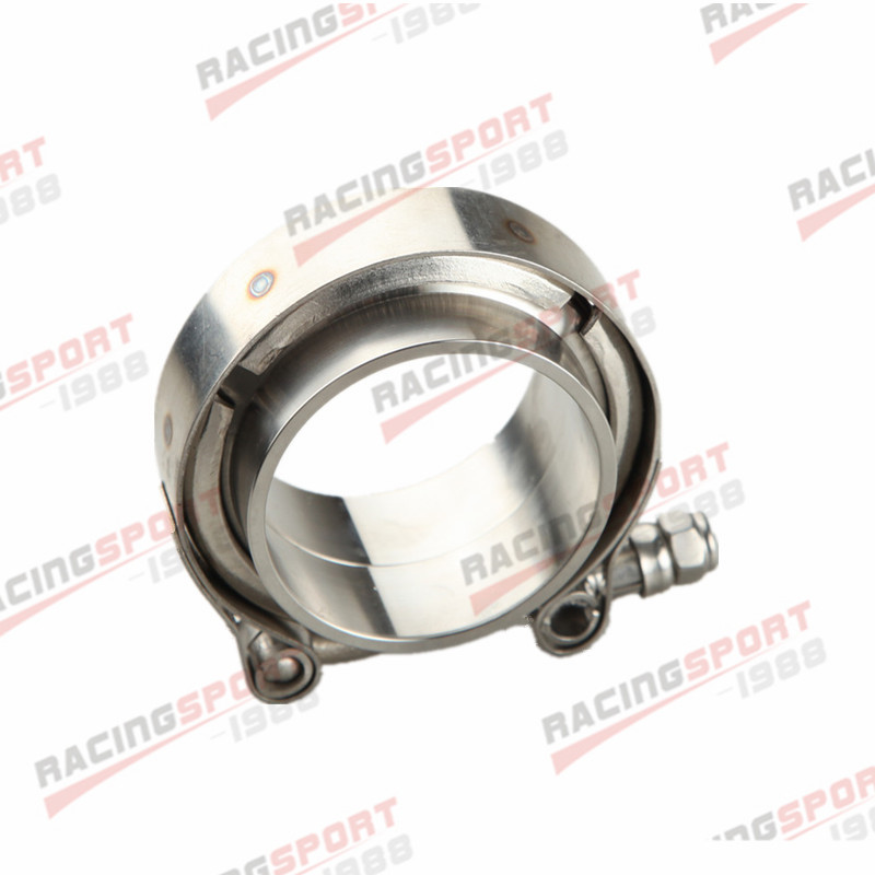 1.5" V-Band Vband Clamp CNC Stainless Steel Flange Flanges Kit Turbo