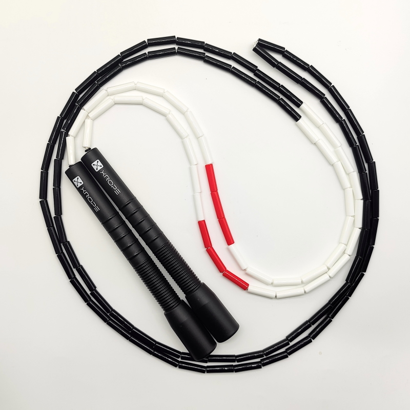 Nevertoolate xrope abs tpe 7mm hårda pärlor hopprep pärlformat hopprep tävling 2.9 meter långt handtag