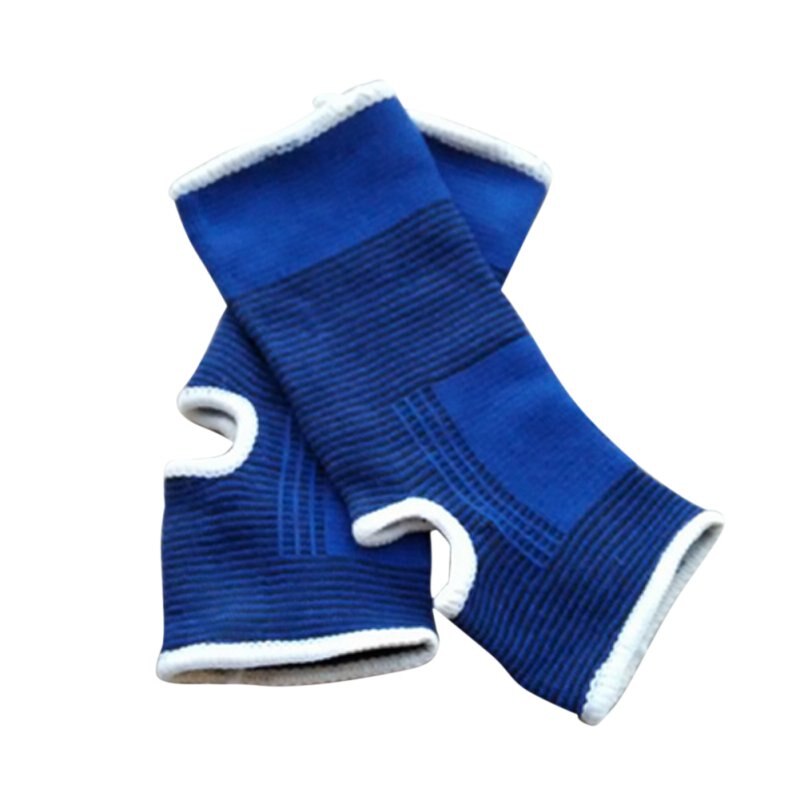 2pcs Ankle Foot Elastic Compression Wrap Sleeve Bandage Brace Support Protection