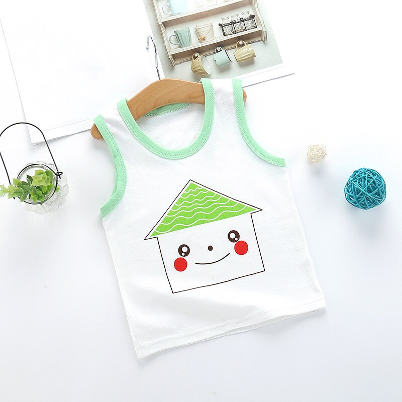 låve tank topp til takrenne jenter kamisole smålåve tank topper baby underskjorte sommer låve singlet klær gutt jente or 1-5 år: Hus / 4t