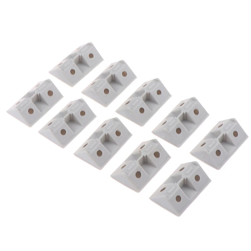 10Pcs Plastic Thickened Corner Furniture, Right Angle 90 Degree Angle, Plywood Tray Cabinet Fittings Corner Code: 3