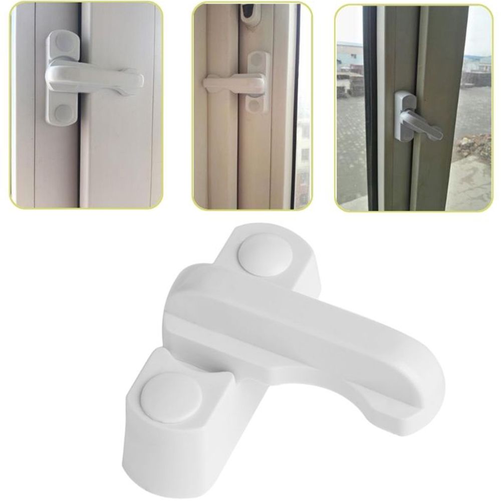 1 PC Plastic T-lock Steel Window Door Bolt Latch Buckle Anti Theft Secure Home Pull Handle Household Locks