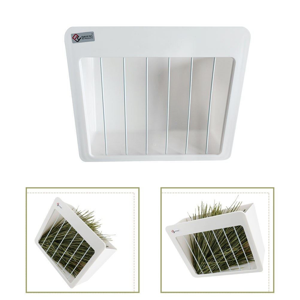Rabbit Hay Manager Less Wasted Hay Box Hay Storage Rack for Rabbit Cage: Default Title