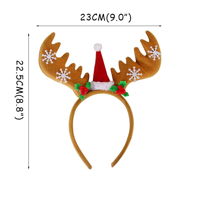 nouvel an réveillon bonne année cabine Photo noël accessoires de Photo noël bandeau Photobooth enfants adultes Navidad décor: 1pcs Headband M