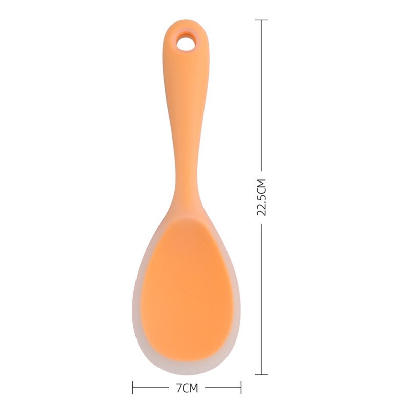Köksredskap ris server ris sked silikon sushi ris non-stick paddel matskedar: Orange