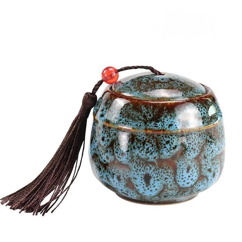 Ceramika zwierzę domowe cashets urny pamiątkowa biżuteria z motywem zwierząt domowych urna ptak pojemnik na popiół urna kremacyjna na popiół urna dla zwierząt: niebieski