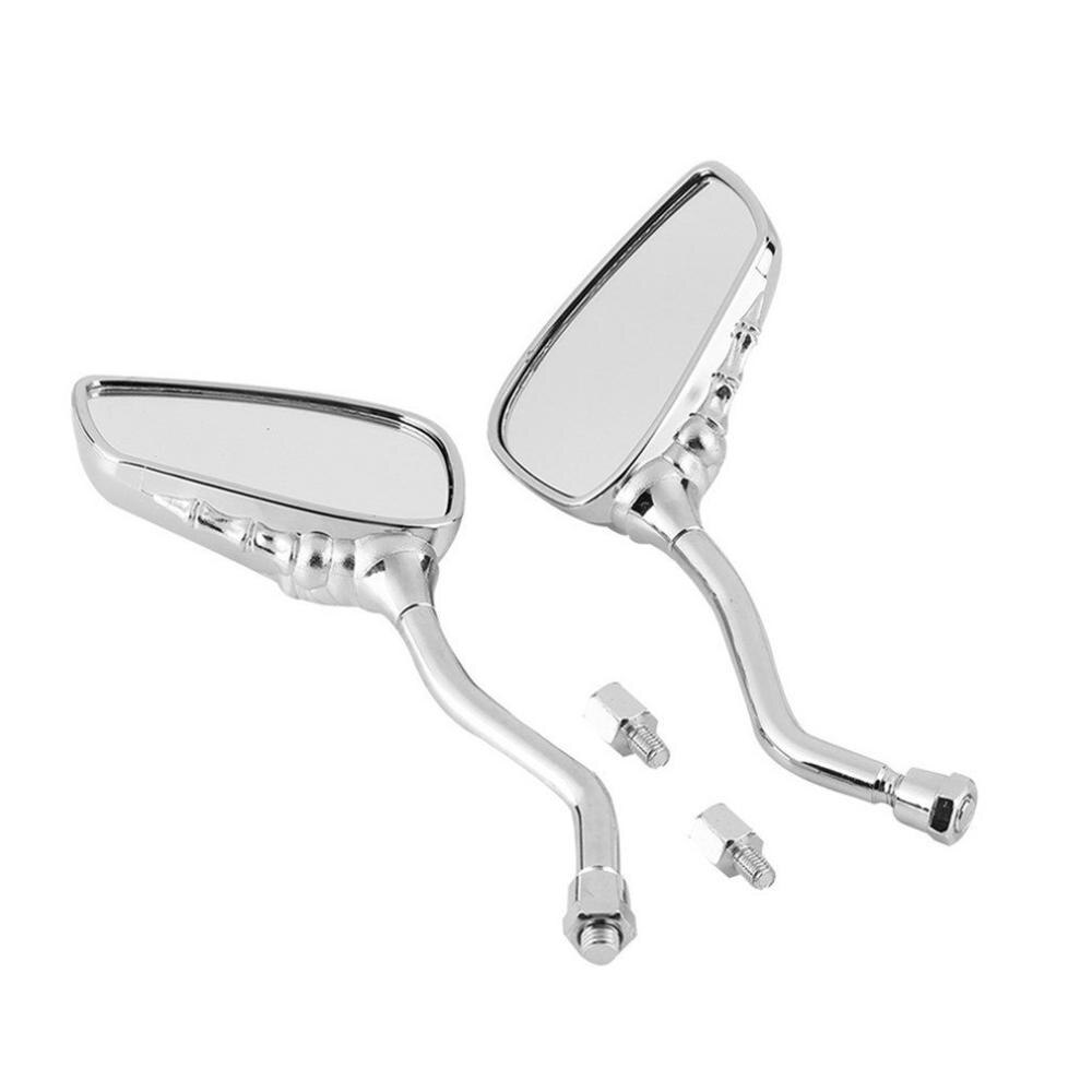 Rétroviseur latéral moto squelette crâne main Chrome pour rétroviseur universel miroir de recul réflecteur