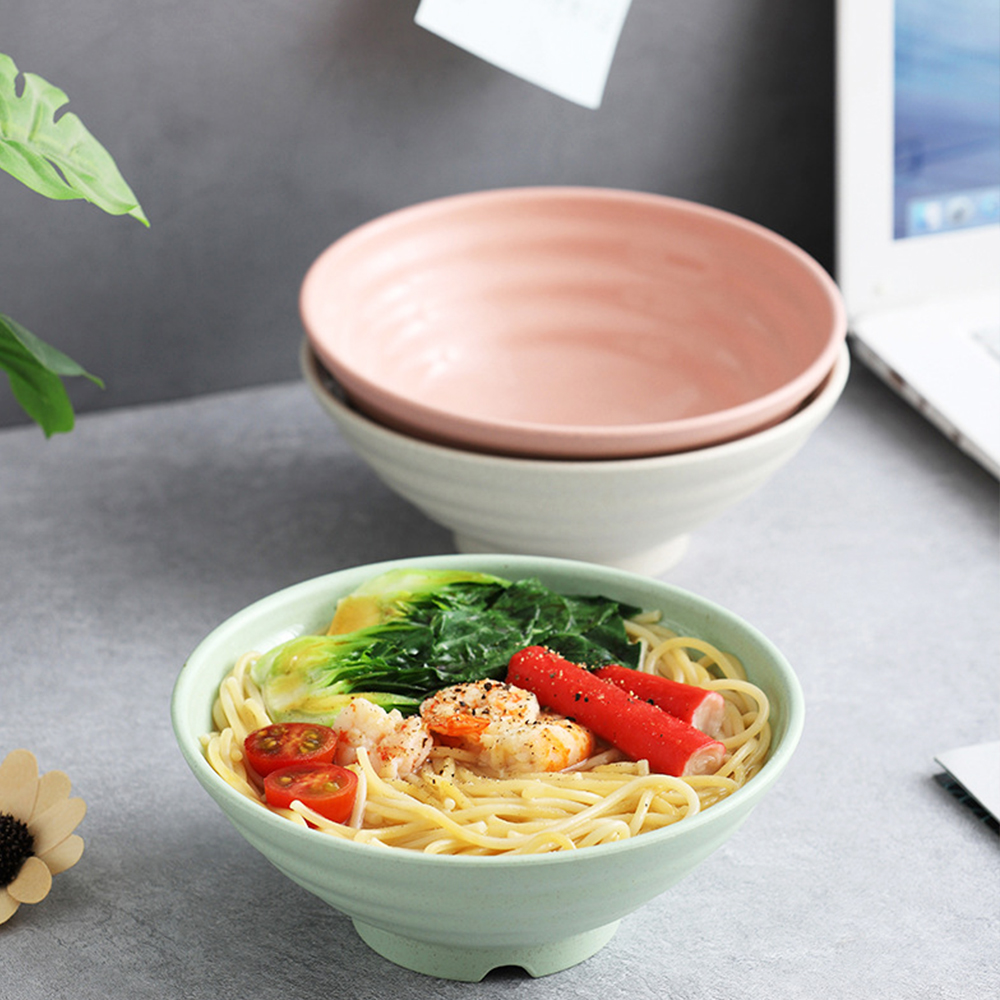 Wheat Straw Anti-Fall Bowl Dinner Bowl Bamboo Fiber Divided Dining Bowl Cartoon Snack Tray Breakfast Dishes Kitchen Tableware