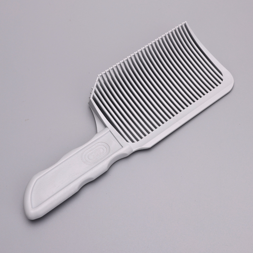 Peine para decolorar, cortadora de peluquero , mezcla de peine para cortar cabello con parte superior plana para hombres, cepillo para decolorar resistente al calor