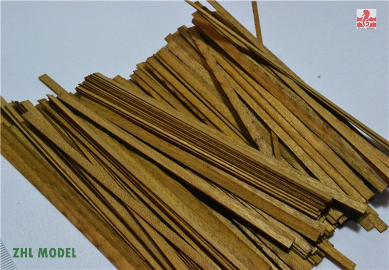 ZHL Teak wood strips,(short)100 pieces model ship