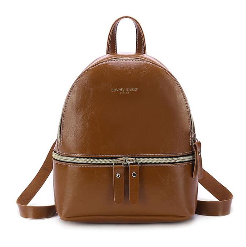 Yogodlns Neue Frauen Rucksack Mini Weichen berühren Multi-Funktion Kleine Rucksack Weibliche Damen Schulter Tasche Mädchen Handtasche: braun