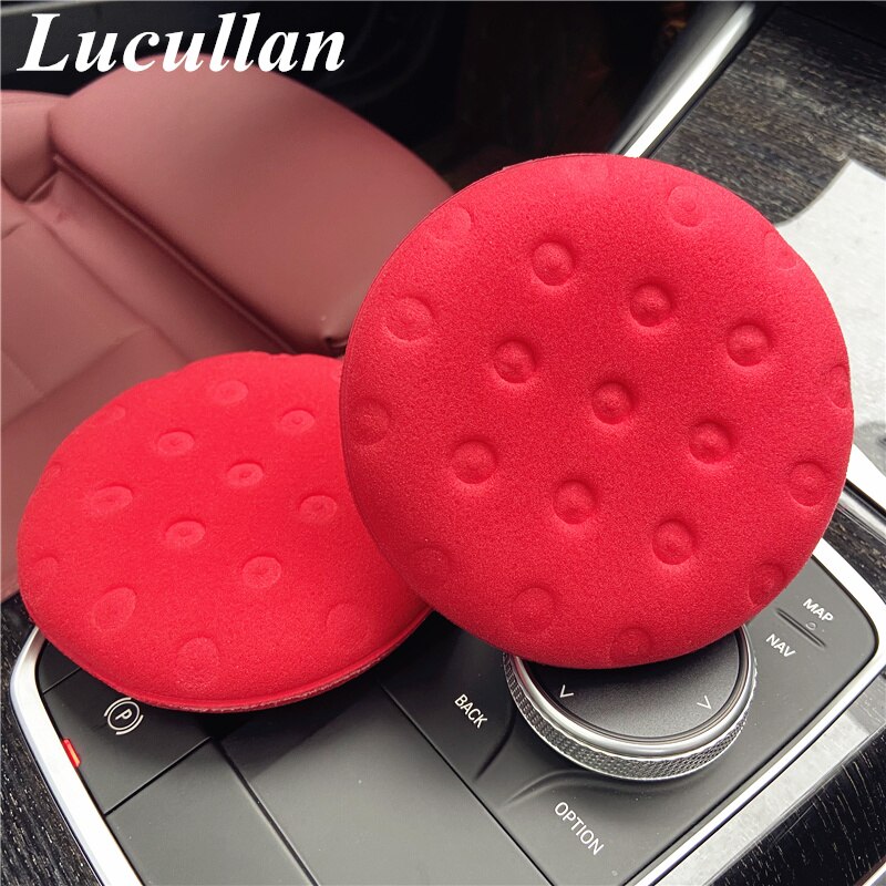 Ultra Thick 12CM Large Size Red Foam Sponge High Density Premium Car Care Wax/Sealant Applicator Pads