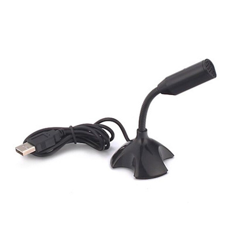 Verstelbare Usb Laptop Microfoon Mini Studio Speech Microfoon Stand Mic Met Houder Voor Multimedia Desktop Pc