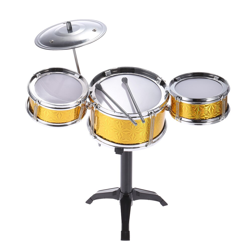 Kinderen Kids Desktop Drum Set 3 Drums Muziekinstrument Speelgoed Met Kleine Cimbaal Drum Sticks