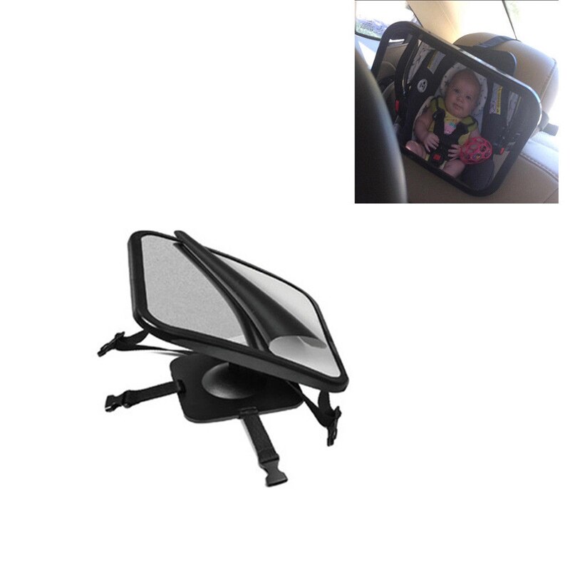 Barnstol bil säkerhetsspegel monitor justerbar bred bil baksäte spegel baby nackstöd bil interiör styling