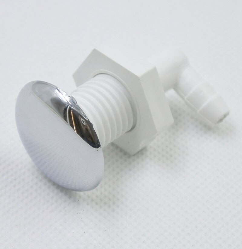 Twisted teeth bow bubble nozzle,Chromed surface, air jet of pvc base tub massage Bathtub Accessories