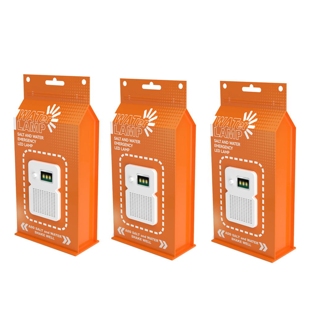 LED Salt Water Emergency Lamp 50 LM Brine Camping Energy Saving Lamp Waterproof Portable Night Fishing Lamp Travel Supplies: WHITE