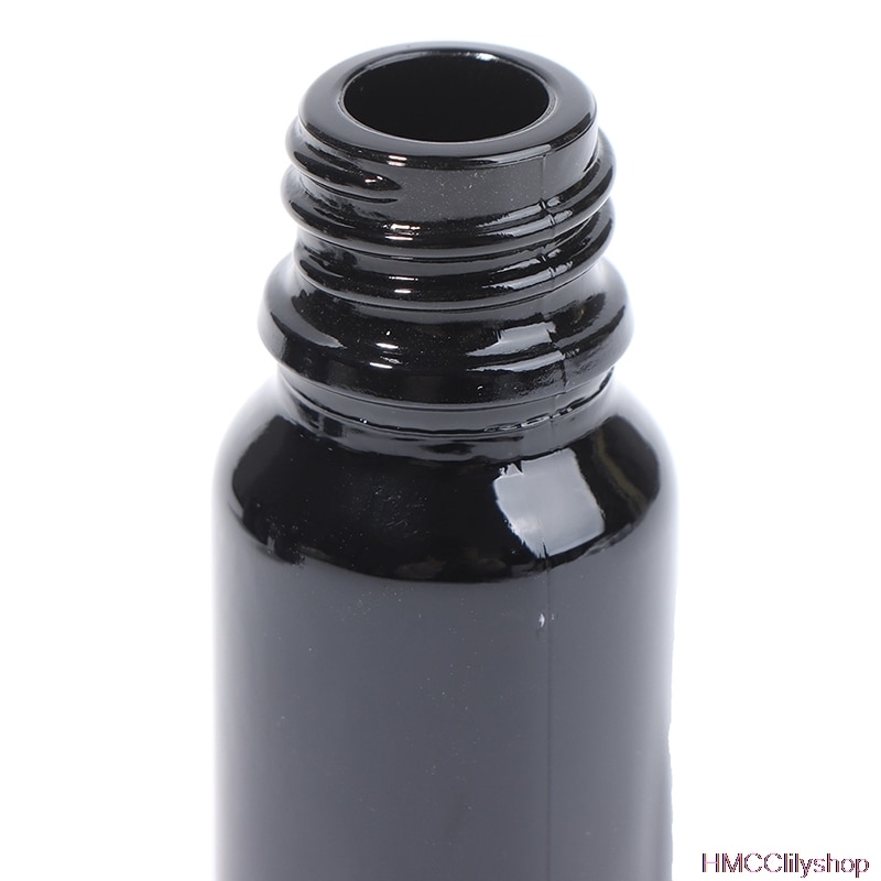 5ml-50ML Ätherisches Öl Schwarz Glas Tropfer Flaschen Leere Euro Schwarz Deckel Nachfüllbar