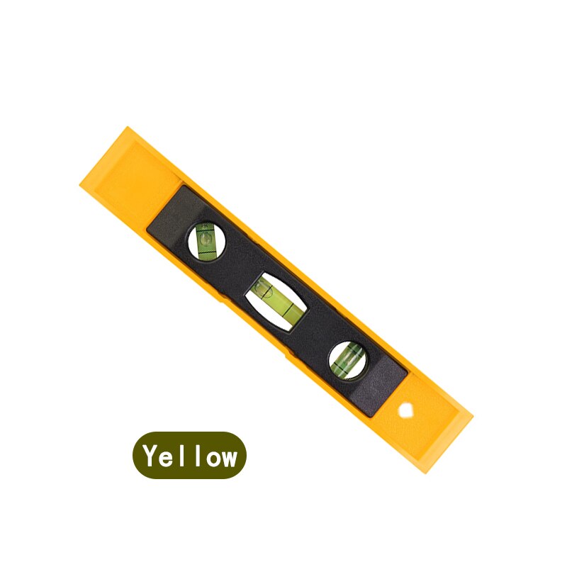 3 Bubble Spirit Level Bubble Ruler Magnetic ABS Shell Vertical Horizontal 45 Degree Bubble Level Measuring Instrument Tool: yellow