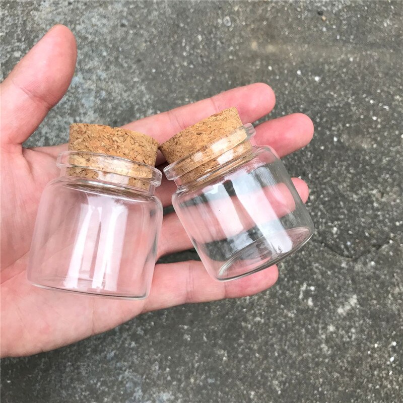 6PC Bottiglia di Vetro Con Tappo In Sughero Vuoto Vasi Trasparenti Fiala 50ml 80ml 100ml 150ml di Liquido Della Caramella vaniglia Pillola di Grado Alimentare di Stoccaggio Vasi Bottiglie