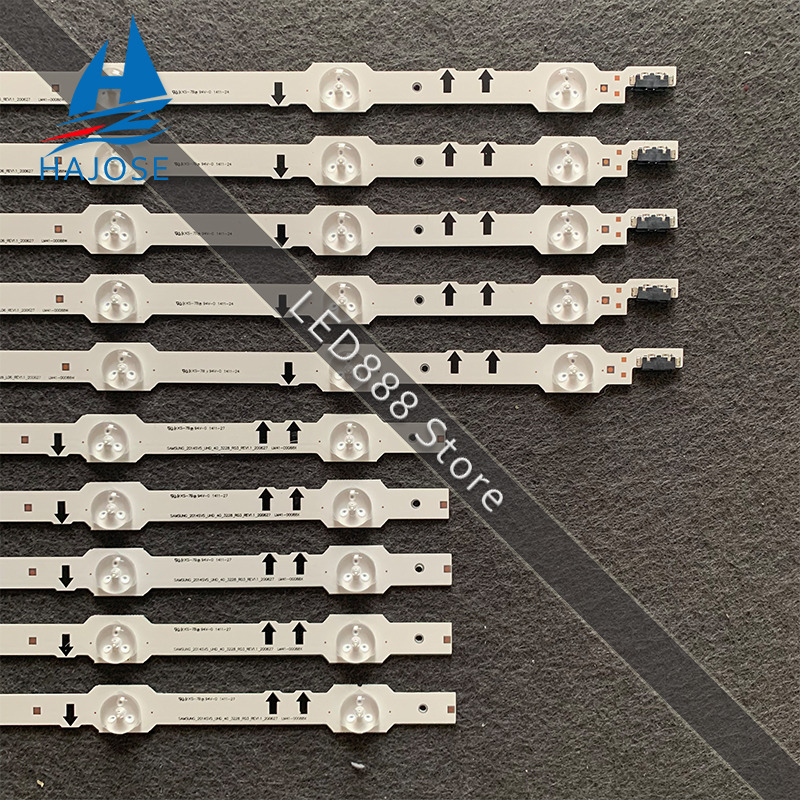 Tira de luces LED de retroiluminación, accesorio para Samsung UE40H7000 UE40H7000AT UE40H7000SL UE40HU6000 UE40HU6900 UE40HU7000 BN96-32175A 32174A, 12 unids/set/juego