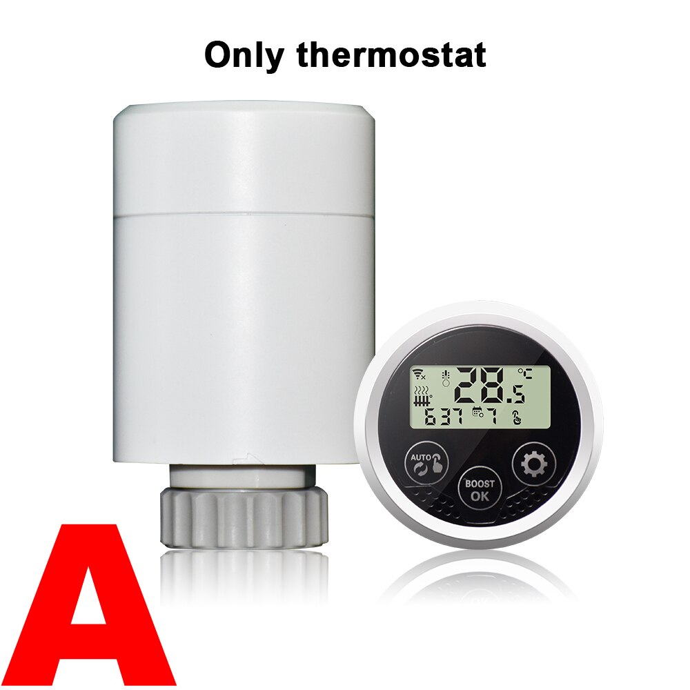 Zigbee – actionneur de Thermostat, régulateur de température Programmable avec fonction d'ouverture de fenêtre à économie d'énergie: Option A