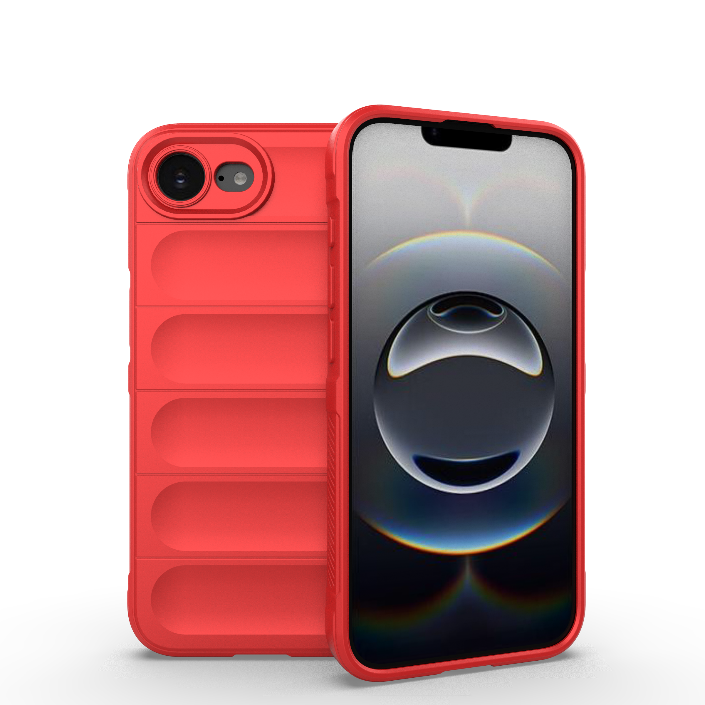 Funda para iPhone 16e Funda de teléfono de silicona suave a prueba de golpes Funda de teléfono para iPhone 16 e iPhone16e 2025 Funda protectora de lente: Castaño